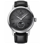 Orient Star M45 Classic Moon Phase Pleiades Hand-Wound RE-BW0005N00B Gray-Black Dial 39.5mm Leather Strap Men's Watch