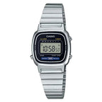 Casio Vintage Digital LA670WA-1DF Grey Dial Stainless Steel Women's Watch