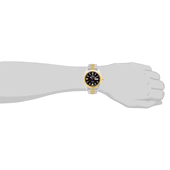 Tristar Automatic BA21BM2TM03 Black Dial Two-Tone Stainless Steel Men's Watch