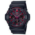 Casio G-Shock GAS-100BNR-1ADR Ignite Red Tough Solar Black Dial 52mm Resin Strap Men's Watch