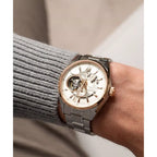 Orient Star Contemporary Modern Skeleton Automatic RE-AV0123G00B Ivory Dial 41mm Stainless Steel Men's Watch