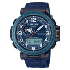 Casio- Pro Trek Climber Line PRG-601YB-2DR Blue Dial 51.5mm Recycled Fabric Strap Men's Watch