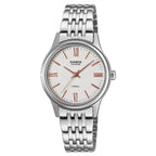 Casio Beside Sapphire BLS-100D-7A White Dial 28.2mm Stainless Steel Women's Watch