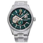 Orient Star Contemporary Modern Skeleton Automatic RE-AV0114E00B Green Dial 41mm Stainless Steel Men's Watch