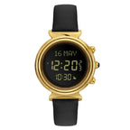 Al Fajr Classic Lady WF-14L Digital Dial Leather Strap Women's Watch