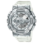 Casio G-Shock GM-110SCM-1ADR "Skeleton Camouflage" Metal Covered Silver Dial 48.8mm Resin Strap Men's Watch