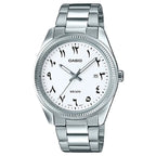 Casio Rare Classic MTP-1302D-7B3 Analog White Arabic Dial Stainless Steel Men's Watch