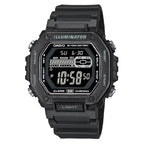 Casio Digital MWD-110HB-1BVDF Black Display Dial Resin Strap Men's Watch