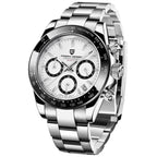 Pagani Design PD1644 - White Dial Chronograph Quartz Stainless Steel Men's Watch