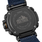 Casio- Pro Trek Climber Line PRG-601YB-2DR Blue Dial 51.5mm Recycled Fabric Strap Men's Watch