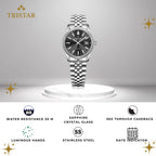 Tristar RD-Series Automatic Black Dial 40mm Stainless Steel Men's Watch - RD31BMSSM02