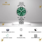 Tristar RD-Series Automatic Green Dial 40mm Stainless Steel Men's Watch - RD31GMSSM02