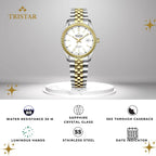 Tristar RD-Series Automatic White Dial 40mm Stainless Steel Men's Watch - RD31WM2TM02