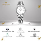 Tristar RD-Series Automatic White Dial 40mm Stainless Steel Men's Watch - RD31WMSSM02
