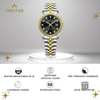 Tristar RD-Series Automatic Black Stone Dial 40mm Stainless Steel Men's Watch - RD41BM2TM02