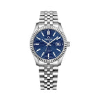 Tristar Automatic Fluted Motif Navy Blue Dial 40mm Stainless Steel Men's Watch -  RM31DMSSM02