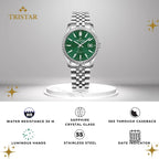 Tristar Automatic Fluted Motif Green Dial 40mm Stainless Steel Men's Watch - RM31GMSSM02