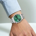 Tristar NJ33GMSSM02 Automatic Green Dial Arabic Dial Stainless Steel Men's Watch