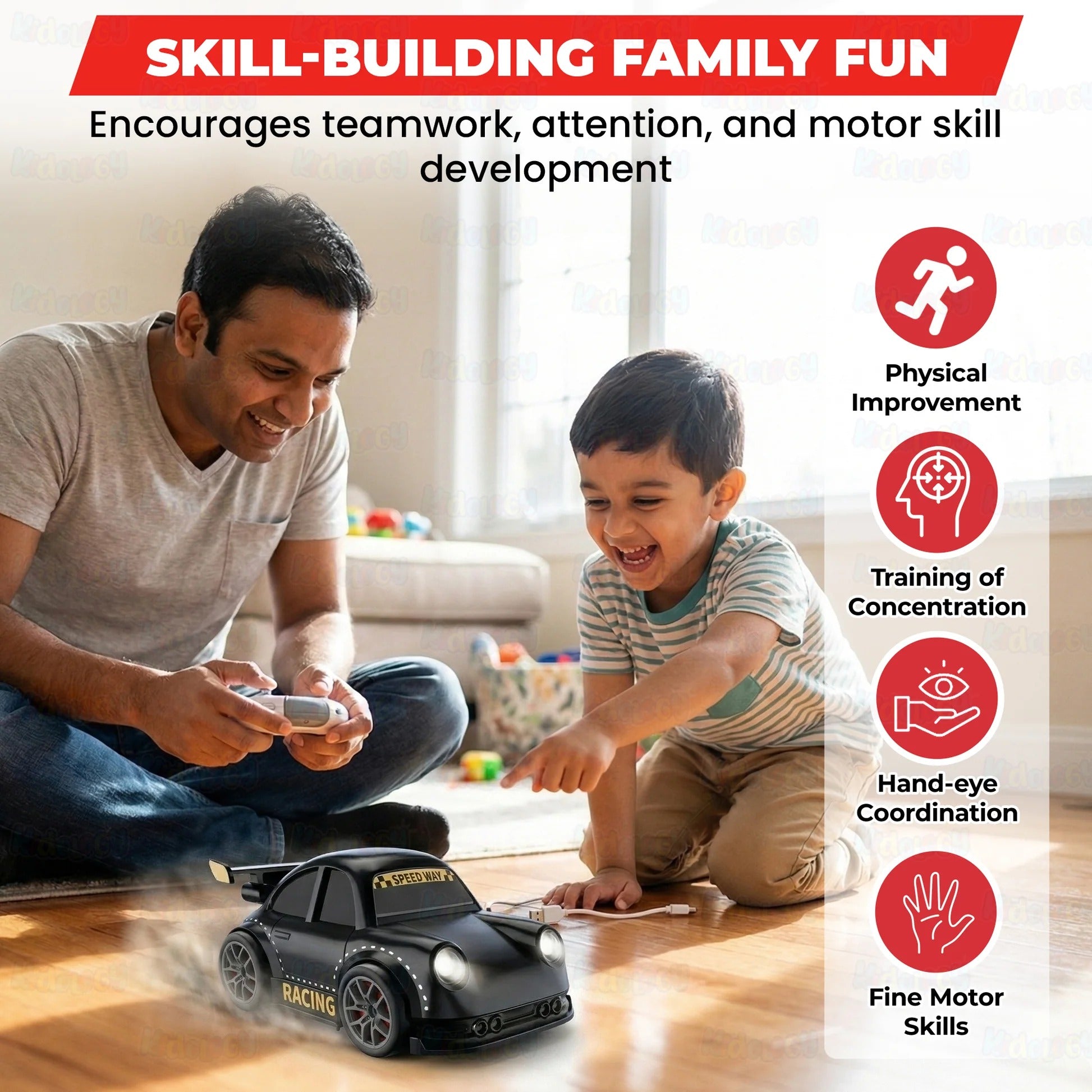 Drift Mini Remote Control Car Induction Follow Racing Children's Sports Car.