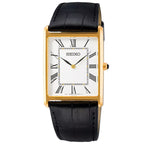 Seiko Essentials SWR052P1 (Seiko Tank) Gold-Tone Men's Watch