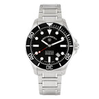 West End Impermeable Automatic Diver 6850.10.3333N-ALB Black Dial Stainless Steel Men's Watch