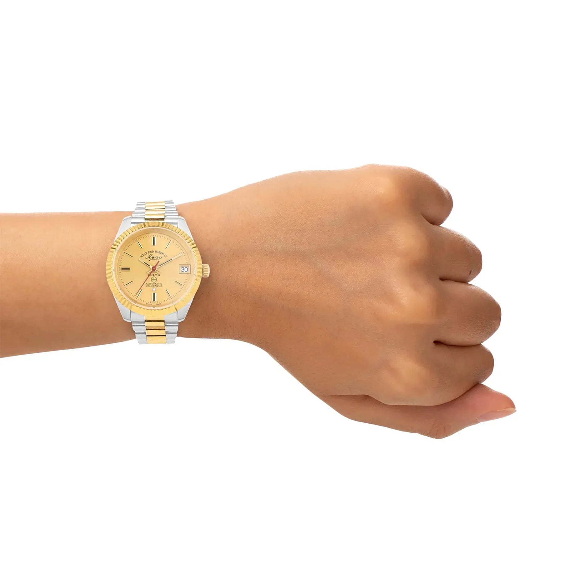 West End The Classics Automatic 6838.20.2708R Champagne Dial & Two-Tone Stainless Steel Women's Watch